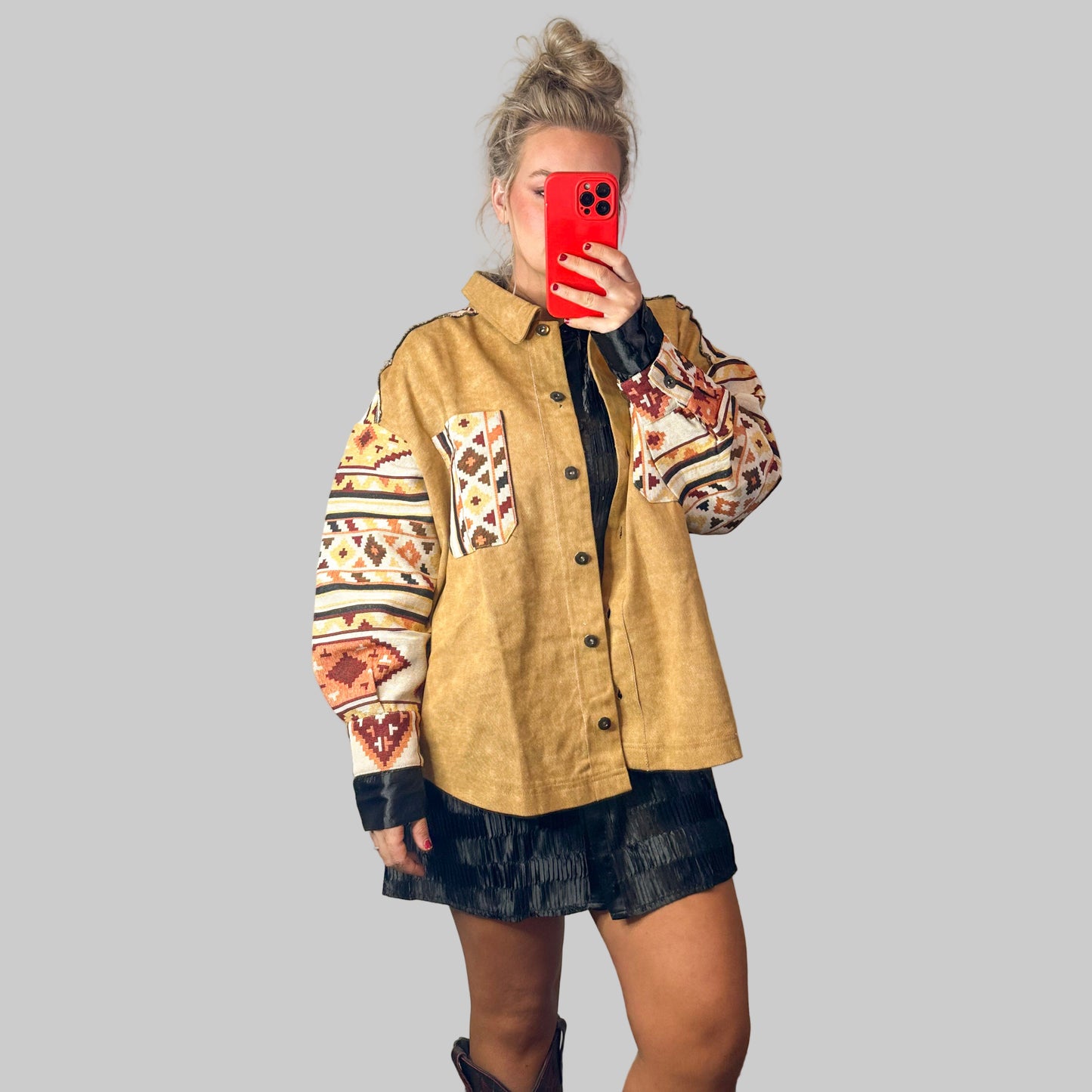 Camel Aztec Jacket