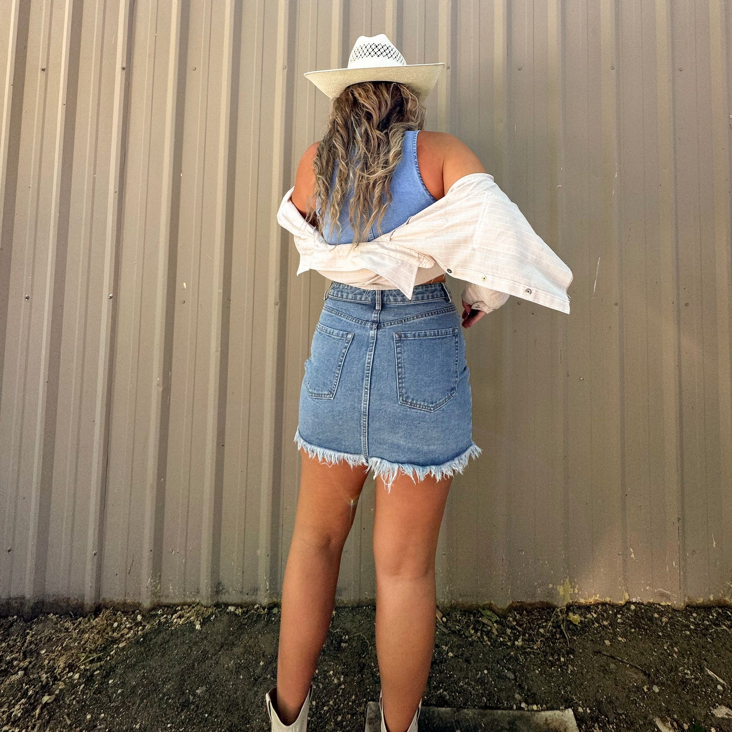 Denim Mini Skirt
