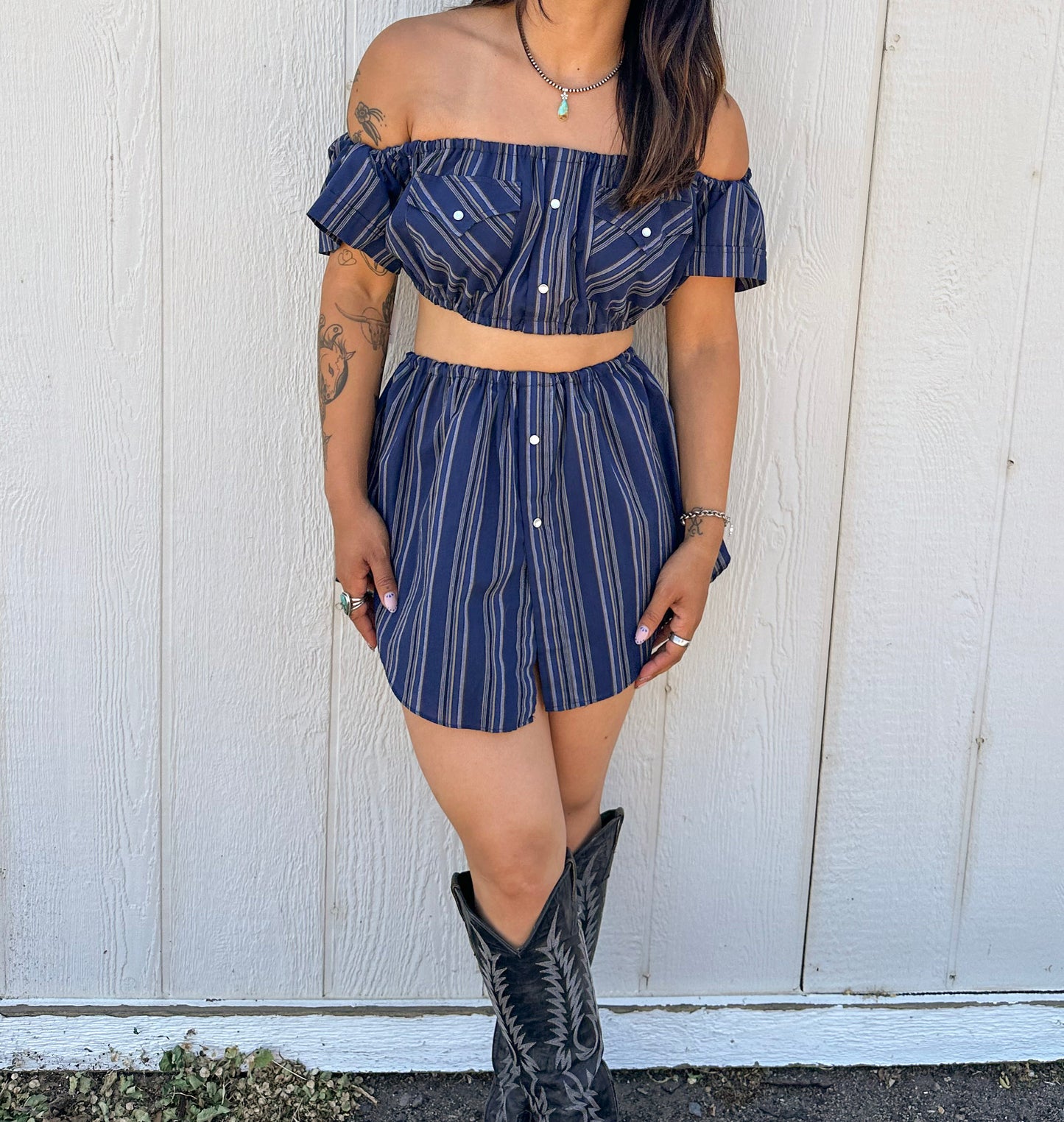 Navy Snap Set