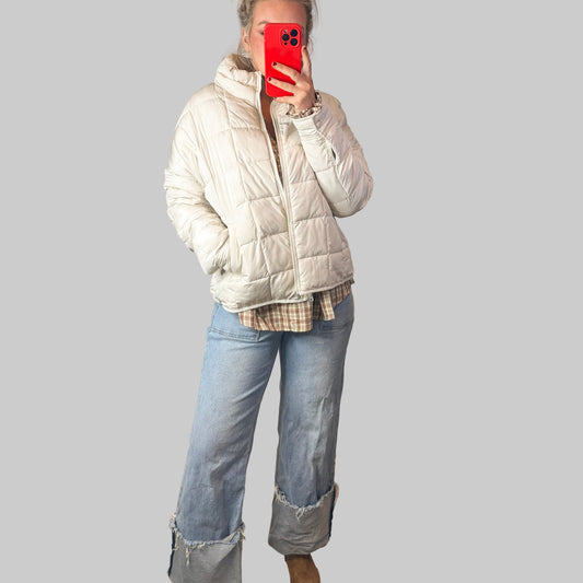 Ecru Puffer Jacket