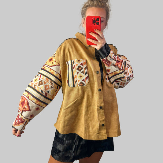 Camel Aztec Jacket