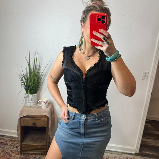 Satin Corset Top