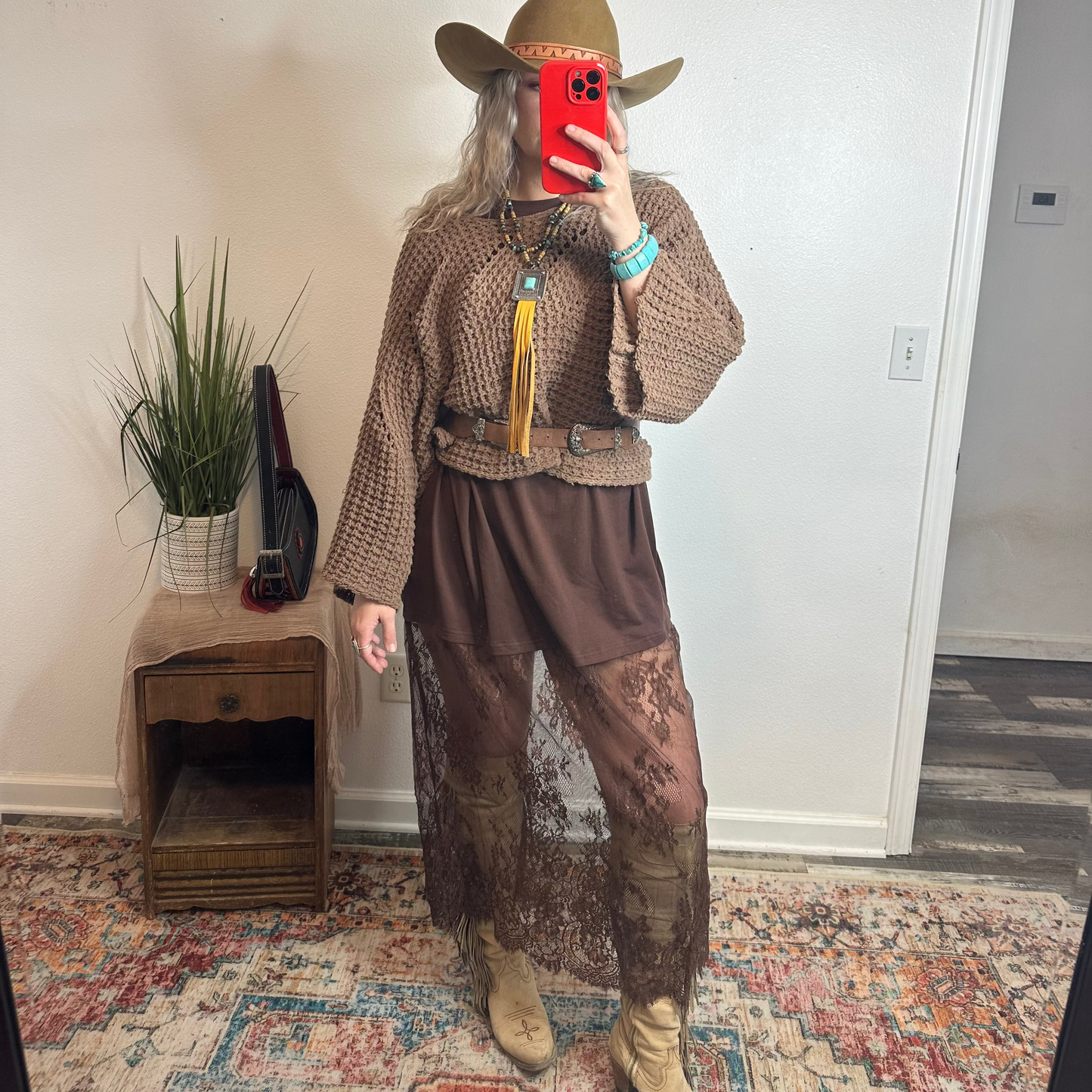 T-Shirt Dress in Chocolate